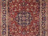 10 by 13 Rugs Persian Shaunte Red Blue Wool Rug 10 2 X 13 2 Rug Features