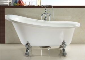 1800s Clawfoot Bathtub 1800mm Acrylic Slipper Clawfoot Bathtub