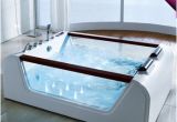 2 Person Freestanding Bathtubs Side Glass Freestanding 2 Person Massage Bathtub Glass