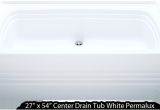 27 X 54 Center Drain Bathtub Bathtub 27 X 54 White Permalux Center Drain Tub