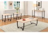 3 Piece Coffee Table Set isidore 3 Piece Coffee and End Table Set Natural & Brown Sand 3pc