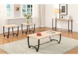 3 Piece Coffee Table Set isidore 3 Piece Coffee and End Table Set Natural & Brown Sand 3pc