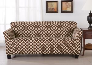 3 Seat Reclining sofa Slipcover Shop Home Fashion Designs Brenna Collection Trellis Print Stretch