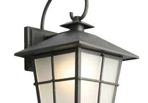 3 Way Led Light Bulb Lowes Shop Portfolio 11 75 In H Black Led Outdoor Wall Light Energy Star