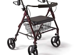 300 Lb Capacity Rollator Transport Chair Combo Amazon Com Medline Heavy Duty Bariatric Aluminum Mobility Rollator
