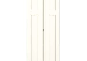 36 In. X 96 In. Interior Closet Bi-fold Door Jeld Wen White Hollow Core 2 Panel Square Bi Fold Closet Interior