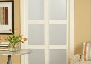 36 X 96 Interior Door Lowes Shop Reliabilt 3 Lite Frosted Glass Sliding Closet Interior Door