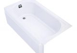 4.5 Foot Bathtub Porcelain Enameled Cast Iron Alcove Bathtubs Bathtubs the Home