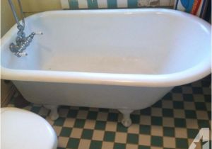 4.5 Foot Clawfoot Bathtub Gorgeous 4 5 Foot Antique Cast Iron Clawfoot Bathtub