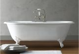 4.5 Foot Clawfoot Bathtub Vintage Imperial Clawfoot soaking Tub with White Feet