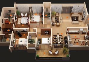 4 Bedroom 3 Bath Apartments In orlando 50 Four 4 Bedroom Apartment House Plans Pinterest Bedroom