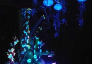 4 Foot Black Light Pool Noodle and Neon Flower for Coral Reef Glows with Black Light