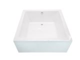 4 Foot Freestanding Bathtub Shop Anzzi Apollo 4 6 Foot Glossy White Acrylic Reversible