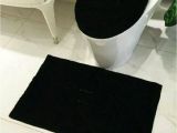 4 Piece Bathroom Rug Set Fashion Black White 4 Piece Bathroom Mats Set Shaggy Brand New toilet Bath Mat 2 Piece Bath Cover