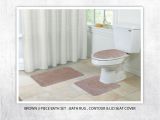 4 Piece Bathroom Rug Set Walmart 3 Pc Bath Shag Set In Matching Brown3 Pc Bath Shag Set In Matching