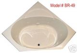 48 Inch Whirlpool Bathtub Whirlpool Tub Br 49 48 X 48 Corner Acrylic Tub 6 therapy