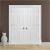 48 Inch Wide Interior French Doors Masonite 48 In X 80 In Textured 6 Panel Hollow Core Primed