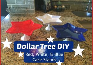 4th Of July Decorating Ideas for Outside Dollar Tree Diy Red White Blue Cake Stands 4th Of July Decor