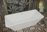 5 Center Drain Bathtub Arden 5 5 Ft Acrylic Center Drain Freestanding Bathtub In