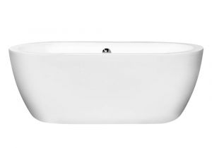 5 Center Drain Bathtub Wyndham Collection soho 5 Ft Center Drain soaking Tub In