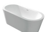 5 Ft Freestanding Bathtub Shop Anzzi ares 5 5 Foot Center Drain Freestanding Bathtub