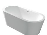 5 Ft Freestanding Bathtub Shop Anzzi ares 5 5 Foot Center Drain Freestanding Bathtub