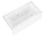 5 Ft Jetted Bathtub Universal Tubs Amber 5 Ft Acrylic Rectangular Drop In