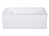 54 Inch Acrylic Alcove Bathtub Kingston Brass Alcove 54 In White Acrylic Rectangular