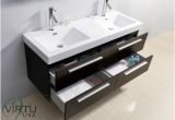 54 Inch Bathroom Countertop Virtu Usa Jd Gw Gloss White Polymarble top Finley