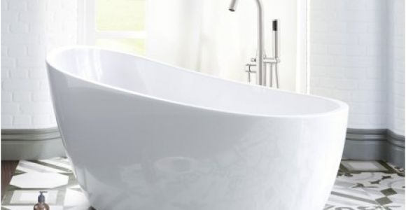 54 Inch Bathroom Tub Woodbridge 54" Acrylic Freestanding Bathtub Contemporary