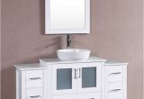 54 Inch Bathroom Vanity Canada Bosconi 54 Inch W X 18 Inch D Bath Vanity In White with