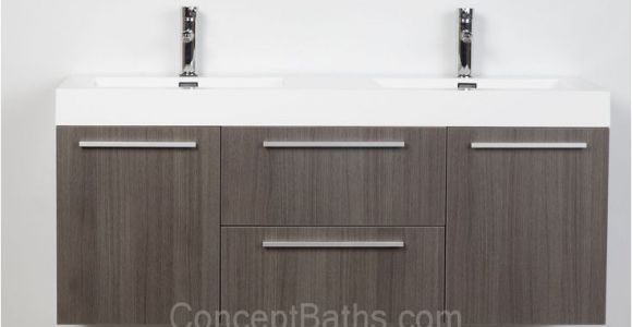 54 Inch Bathroom Vanity Lowes Wall Mounted Double Modern Bathroom Vanity Grey Oak Tn