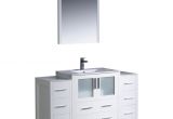 54 Inch Bathroom Vanity Mirror 54 Inch Single Sink Bathroom Vanity In White with Side