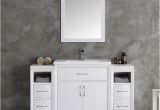 54 Inch Bathroom Vanity Mirror Fresca Fvn21 Wh Cambridge 54 Inch White Traditional