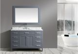 54 Inch Bathroom Vanity Mirror Shop Design Element London Gray 54 Inch Single Sink Vanity