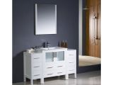 54 Inch Bathroom Vanity Modern Shop Fresca torino 54 Inch White Modern Bathroom Vanity