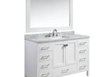 54 Inch Bathroom Vanity Single Sink Design Element London 54 Inch Single Sink Vanity Set In