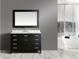 54 Inch Bathroom Vanity Single Sink Shop Design Element London Espresso 54 Inch Single Sink