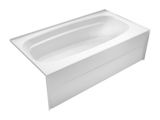 54 Inch Bathtub Acrylic Shop Delta Styla White Acrylic Rectangular Skirted Bathtub