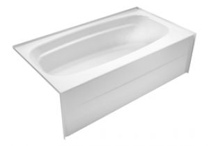 54 Inch Bathtub Acrylic Shop Delta Styla White Acrylic Rectangular Skirted Bathtub