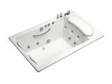 54 Inch Bathtub Center Drain Indulgence White 70×41 Inch Whirlpool Tub