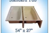 54 Inch Bathtub Left Drain Bath Tubs and Showers for Mobile Home Manufactured Housing