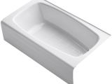 54 Inch Bathtub Right Drain Kohler Seaforth Alcove 54" X 31" soaking Bathtub & Reviews