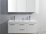 54 Inch Bathtub White 54 Inch Double Sink Bathroom Vanity In Gloss White