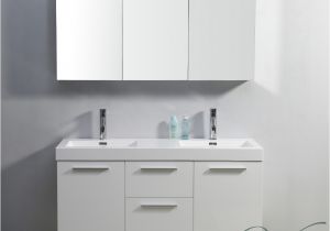 54 Inch Bathtub White 54 Inch Double Sink Bathroom Vanity In Gloss White