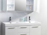 54 Inch Bathtub White 54" Midori Double Sink Vanity White Bathgems