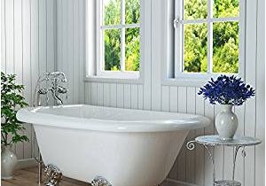 54 Inch Bathtub White Luxury 54 Inch Small Clawfoot Tub with Vintage Tub Design