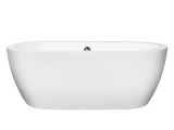 54 Inch Bathtub with Center Drain Wyndham Collection soho 59 75 In Acrylic Flatbottom