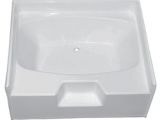 54 Inch Bathtub with Jets 54" X 40" Garden Tub for Mobile Homes