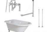 54 Inch Bathtubs for Sale Heritage 54 Inch Cast Iron Clawfoot Tub and Shower Package